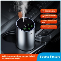 Haut de gamme automatique pulvérisation aromathérapie diffuseur intelligent intérieur bureau bureau voiture parfum pour voiture ménage 10ml métal huile essentielle