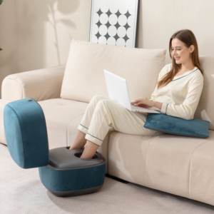 Gran oferta, masajeador de pies inteligente azul para el cuidado de la salud con función de calentamiento y amasado Shiatsu, masajeador de piernas otomano inalámbrico de nuevo diseño - Product Image 3