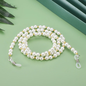 <span class=keywords><strong>Lunettes</strong></span> perlées vintage chaîne perles <span class=keywords><strong>lunettes</strong></span> de soleil <span class=keywords><strong>pour</strong></span> femmes lanière cou chaîne <span class=keywords><strong>lunettes</strong></span> colorées sangle - Product Image 1