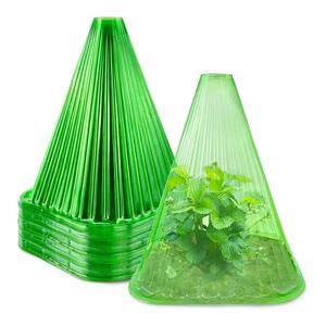 Cloches de jardin réutilisables vertes transparentes couverture de cloche de plante cloches de pot de cloche de serre pour la Protection contre les escargots de gel de soleil - Product Image 1