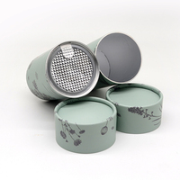 Emballage personnalisé en tube de papier de qualité alimentaire pour café, thé en poudre, chocolat, boîte cadeau cylindrique avec couvercle facile à ouvrir
