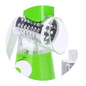 <b>Multifunctional</b> Stainless Steel Food Grater Knife Kitchen 3 in 1 Spiral Slicer Hand Manual Rotary <b>Cutters</b> <b>Vegetable</b> Chopper - Product Image 6
