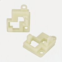 Pièce en plastique technique usinée sur tour en ABS nylon bleu naturel, accessoires de machines CNC