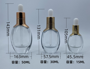 <span class=keywords><strong>Eric</strong></span> – Vente en gros de flacons compte-gouttes vides en verre transparent de haute qualité (15 ml, 30 ml, 50 ml) pour sérum cosmétique et huiles essentielles - Product Image 2