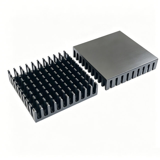Black Anodized Aluminium Heatsink 45(W)*10(H)*45(L)mm High Efficient Heat Dissipation Raspberry Pi PGA BGA Heatsink