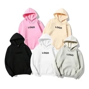 Bán Buôn Lông Cừu Áo Len Biểu Tượng Tùy Chỉnh Thời Trang Giản Dị Thời Trang Phố Áo Hoodie Người Đàn Ông Áo Nỉ 100% Bông Trống Áo