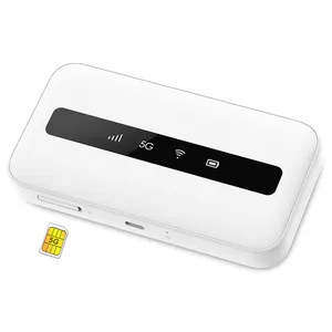 Router Wi-Fi Portabel 5G Mifis Kecepatan Tinggi QCA6391 H100 Mini Wifi dengan Slot Kartu SIM