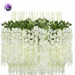 Bán Sỉ Hoa Wisteria Đầy Màu Sắc Trang Trí Đám Cưới Hoa Nhân Tạo Wisteria Màu Tím Vàng Cam Hồng Xanh Tùy Chỉnh