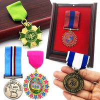 Médaille et insigne d'honneur personnalisés en or, vente en gros d'usine
