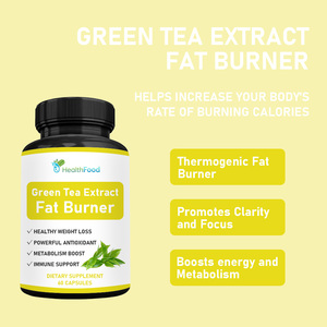 Private Label Green Tea Extract Fat Burner Capsules with Green Tea Boosts energy and Metabolism Increases Vitality Capsules - Product Image 3