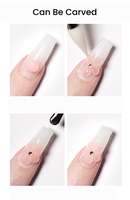 Gel de sculpture 3D professionnel pour nail art, gel de modelage anti-adhésif pour fleurs et sourcils, colle solide pour ongles à forte adhérence