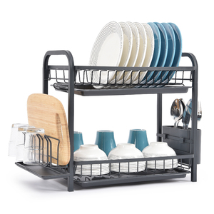 WIREKING, superventas, armario de cocina de metal de 2 niveles, <span class=keywords><strong>escurridor</strong></span> de platos, <span class=keywords><strong>vajilla</strong></span> sobre el fregadero, tendedero de platos para la venta - Product Image 1