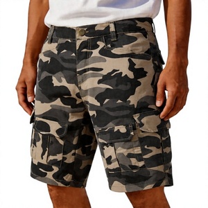 Cargo <b>Shorts</b> for <b>Men</b> Camouflage Print Knee Length Button Waist with Multi Pockets Stretch Travel <b>Work</b> Lightweight Summer Outdoor - Product Image 1