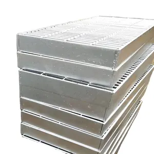 Hebei Factory Metal Material Aluminum Galvanized Locked Bar Flat Metal Steel Grating Walkway For Petroleum Refineries