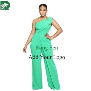 Combinaison sans manches à jambe droite et à taille haute avec <span class=keywords><strong>suspension</strong></span> à une épaule - Product Image 1