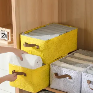 स्टील फ्रेम भंडारण बॉक्स फ़ोल्ड करने योग्य घरेलू सामान कोठरी दराज प्रकार डस्टप्रूफ व्यवस्था भंडारण बॉक्स