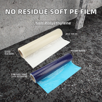 Film de protection temporaire pour sols et tapis, auto-adhésif, opaque, anti-humidité, en PE souple sans résidus, moulé par soufflage, personnalisé