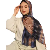 Эксклюзивный шарф хиджаб из шелковистого хлопка в Богемском стиле