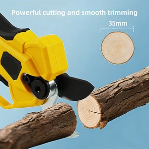 Tijeras de Podar Inalámbricas con Batería de Iones de Litio, Pantalla Digital, Cuchillas de Acero al Carbono, Mango de ABS, Capacidad de Corte de 3 mm - Product Image 4