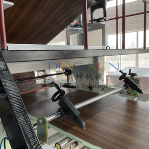 Línea de producción automática de láminas de mármol de PVC Dingkun, máquina de fabricación de láminas de mármol Artificial de PVC, línea de extrusión de Panel de mármol de PVC - Product Image 4