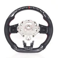 Kit de modification du volant et de la colonne de direction en cuir et fibre de carbone pour Mini Cooper F55 F56 F57 F60