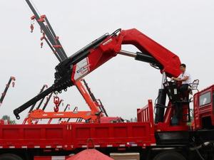 Truk Shacman 20 Ton dengan Crane Knuckle Boom 16 Ton 8x4, Truk Crane Lengan Lipat untuk Dijual - Product Image 6