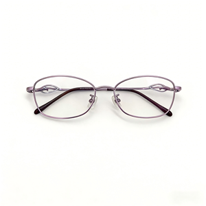 XPZ 2026 Nuevas <span class=keywords><strong>Gafas</strong></span> Metálicas Moradas con Montura Completa, Estilo Retro Clásico de Negocios, Lentes de Resina Anti-Luz Azul, Protección Ocular, Personalizables - Product Image 4