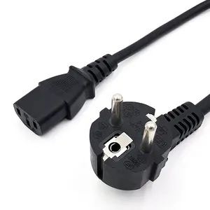 VDE REACH standard european iec c13 end ac power extension cable eu electric power cord for rice cooker,electric pot