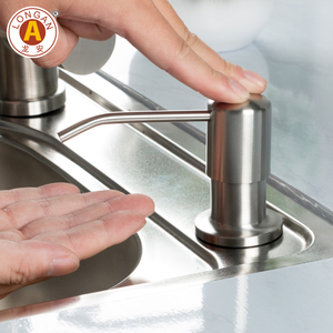 304 Distributeur de savon à main pour évier de cuisine en acier inoxydable Longan Manufacture de distributeurs de savon liquide en nickel brossé en Chine - Product Image 2