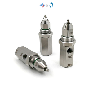 Boquilla de atomización ultrasónica de limpieza de acero inoxidable de niebla seca de alta calidad 1/4, Control de polvo, sistema de supresión de pulverización de niebla fina - Product Image 1