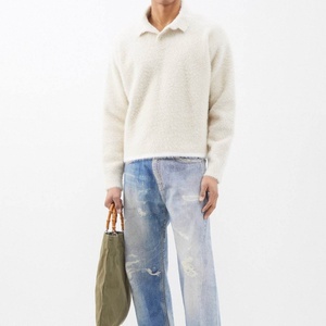 <span class=keywords><strong>Maglione</strong></span> da <span class=keywords><strong>uomo</strong></span> con Logo personalizzato OEM maglieria da <span class=keywords><strong>uomo</strong></span> in pelliccia sintetica spazzolata in Mohair lavorato a maglia soffice <span class=keywords><strong>maglione</strong></span> <span class=keywords><strong>Polo</strong></span> da <span class=keywords><strong>uomo</strong></span> - Product Image 2
