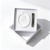 Diffuseur d'huiles essentielles en pierre de gypse céramique parfumée à suspendre, désodorisant pour armoire et maison, décoration parfumée en gros
