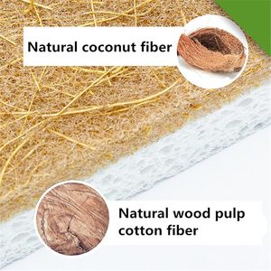 Esponja de Fibra de Coco Reutilizable, Esponja para Platos Resistente, Inodora y Que No Raya, para Uso Doméstico en la Cocina - Product Image 5