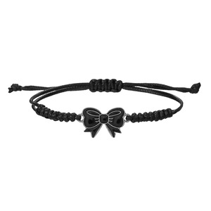 Pulsera Tejida a Mano Colorida con Dije de Lazo de Aleación, Set de Joyería Unisex para Regalo de Amistad - Product Image 3