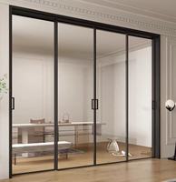 Ventana francesa personalizable de alta calidad, doble vidrio individual, aleación de aluminio, estilo abatible con función a prueba de viento