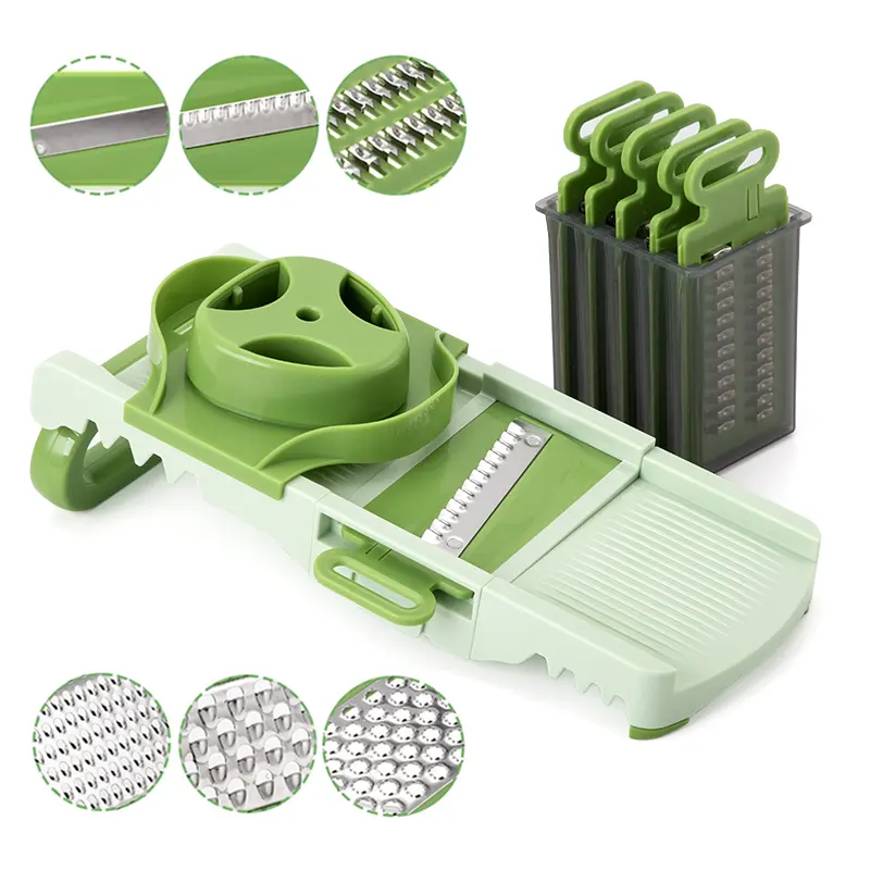 Tiện ích nhà bếp nhựa đa chức năng hành tây khoai tây Trái Cây Rau mandoline slicer Cutter Chopper vắt