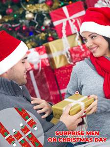 Christmas Men Suspenders Candy Cane Bow <strong>Tie</strong> With Pocket Square Bow <strong>Tie</strong> Set Adjustable Candy Cane Suspenders With Girt <strong>Box</strong> - Product Image 4