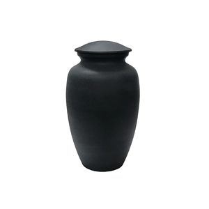 Urnes de crémation solides noires modernes et souvenirs urne métallique de conception classique urne de cendres de souvenir de meilleure qualité pour les services funéraires - Product Image 1