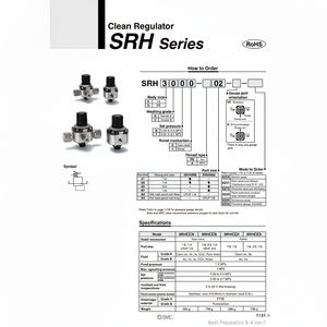 SMC Pneumatics SRH3101-A2 Nettoyer les pièces pneumatiques du régulateur - Product Image 1