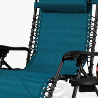 Chaise pliante robuste de haute qualité à séchage rapide, imperméable, durable, réglable, pour l'extérieur, avec plateau latéral, fauteuil inclinable zéro gravité