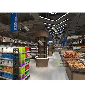 超市货架stantes partienda超市设计布局现代定制超市室内设计思路