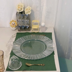 Nhựa trái cây tấm rõ ràng <span class=keywords><strong>Sunburst</strong></span> sạc tấm nhựa trong suốt đám cưới trang trí tấm - Product Image 2