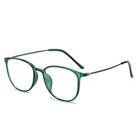 Lunettes anti-lumière bleue pour myopie, femmes et hommes, style rétro ovale, lunettes de vue pour étudiants, correction de la myopie -0,5 -1,0 -1,5 à -6,0