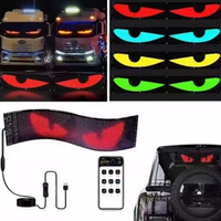 Accessoires universels pour moto, lumière LED RGB Devil Eyes pour fenêtre de voiture