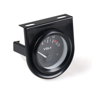 Universale 12 Volt 2 pollici 52mm Volt misuratore voltmetro <span class=keywords><strong>Auto</strong></span> <span class=keywords><strong>Auto</strong></span> misura <span class=keywords><strong>Auto</strong></span> LED quadrante luce nera gamma misura 8-16V - Product Image 1