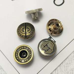 Tùy Chỉnh Thời Trang Kim Loại Nút Môi Trường Mạ Denim Kẽm Hợp Kim Nút Quần Jean Và Đinh Tán Cho Quần Quần Áo - Product Image 3