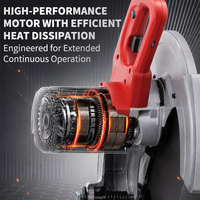 Scie à découper industrielle électrique KAFUWELL PA5656 2000W 355mm pour métal et bois, mini-machine de découpe portable filaire en stock