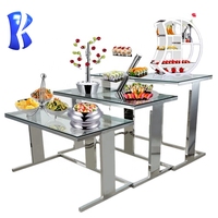 Okey Hotel-Ausstattung Rechteckiger Buffet-Tisch für Restaurant/Bankett/Hotel oder Familie