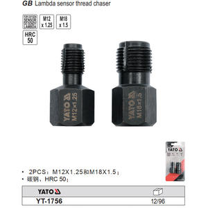 Yato Lambda Sensor <b>Thread</b> Chaser M12x1.25 M18x1.5 Carbon Steel HRC50 Auto Repair <b>Tool</b> - Product Image 1