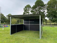 Kit de boxes portables pour chevaux, pour l'élevage et les ranchs, avec panneaux en acier galvanisé à chaud et HDPE, et passage en option